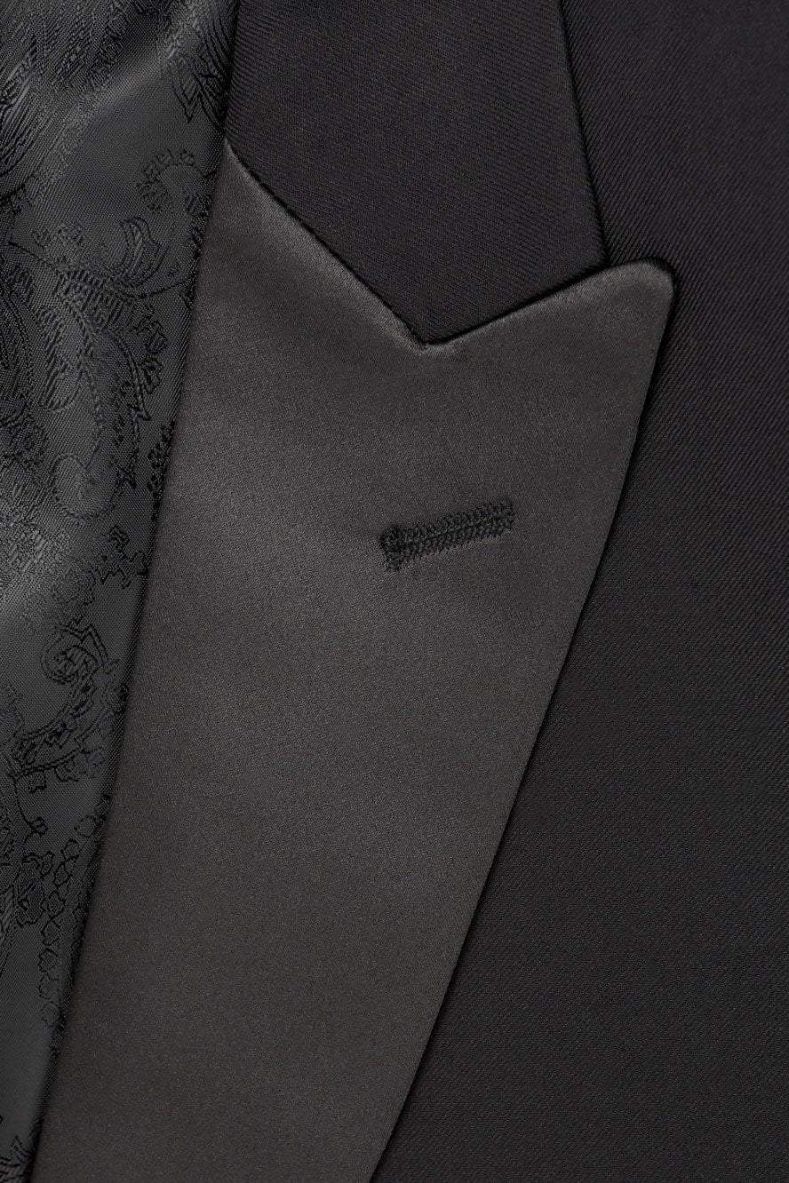 "Barcelona" Black Tuxedo Jacket Notch (Separates)